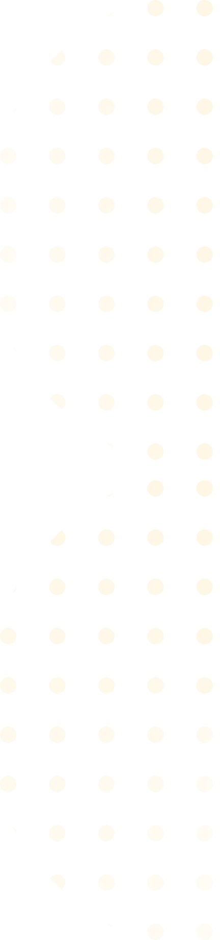Yellow polka dot pattern on a black background, forming a diagonal gradient.